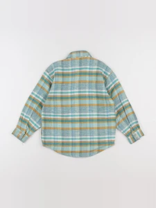 Vintage - chemise bleu, vert - 7 ans