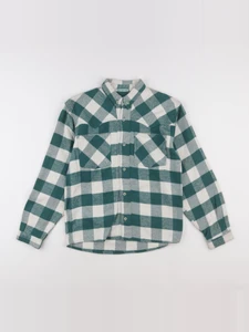 Vintage - chemise blanc, vert - 12 ans