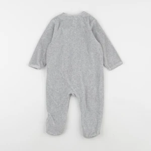 Vertbaudet - pyjama velours gris - 12 mois