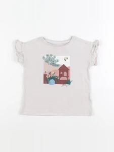 Vertbaudet - tee-shirt rose - 4 ans