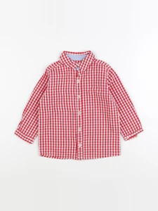 Boutchou - chemise rouge, blanc - 36 mois