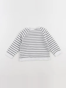 Vertbaudet - sweat blanc - 18 mois