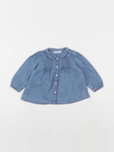 Boutchou - blouse bleu - 6 mois