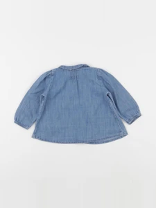 Boutchou - blouse bleu - 6 mois