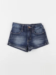 H&M - short bleu - 3/4 ans