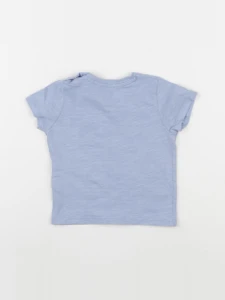 Vertbaudet - tee-shirt bleu - 12 mois