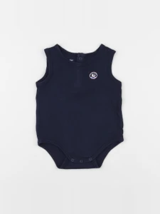 Vertbaudet - body bleu - 12 mois