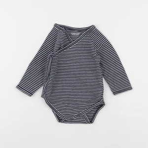 Vertbaudet - body bleu, blanc - 12 mois
