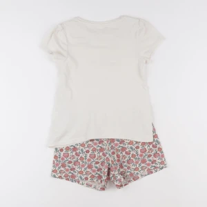 Vertbaudet - pyjama coton blanc, rose - 6 ans