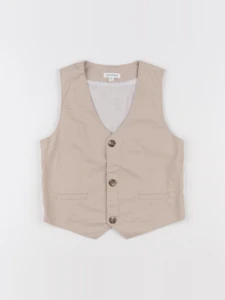 Vertbaudet - gilet beige - 5 ans