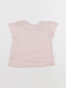Vertbaudet - tee-shirt rose - 12 mois