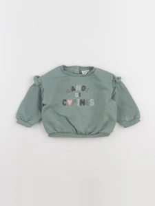 Tape à l'oeil - sweat vert - 12 mois