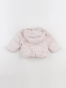 Vertbaudet - doudoune rose, or - 9 mois