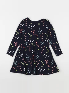 H&M - robe bleu - 3/4 ans