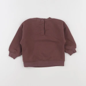 Vertbaudet - sweat rouge, violet - 12 mois