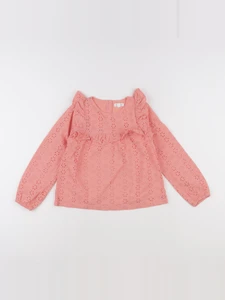 Vertbaudet - blouse rose - 7 ans