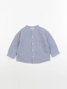 Boutchou - chemise bleu - 6 mois