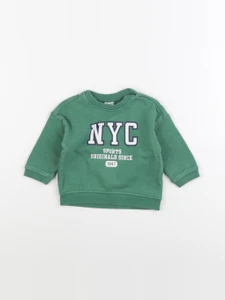 H&M - sweat vert - 4/6 mois