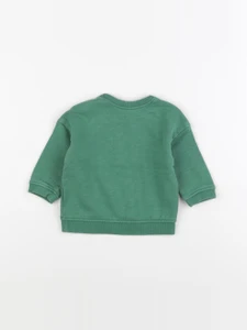 H&M - sweat vert - 4/6 mois
