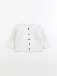 Boutchou - gilet blanc - 9 mois