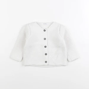 Boutchou - gilet blanc - 9 mois