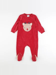 H&M - pyjama velours rouge - 12/18 mois