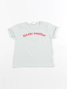 H&M - tee-shirt bleu - 9/12 mois