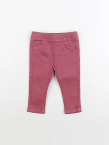 Vertbaudet - jegging rose - 12 mois