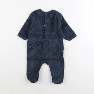 Vertbaudet - pyjama velours bleu - 3 mois