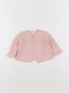Vertbaudet - gilet rose - 6 mois