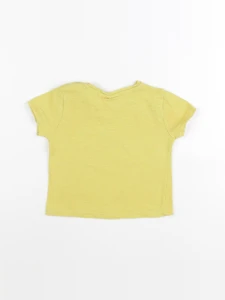 Zara - tee-shirt jaune - 6/9 mois