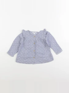 Vertbaudet - blouse bleu - 12 mois