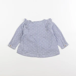 Vertbaudet - blouse bleu - 12 mois