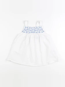 Okaidi - débardeur blanc, bleu - 8 ans