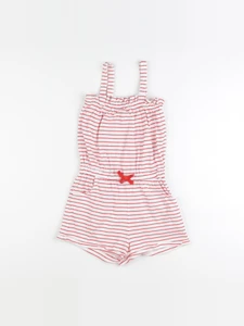 Okaidi - combinaison blanc, rouge - 8 ans