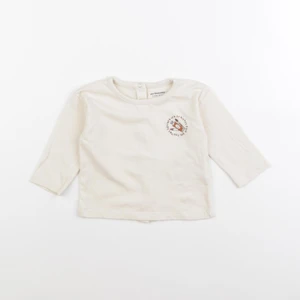 Vertbaudet - tee-shirt beige - 6 mois