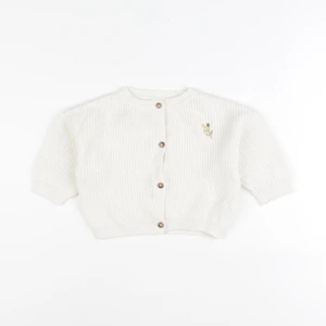 Vertbaudet - gilet blanc - 9 mois