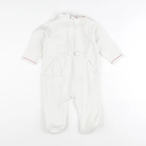 Vertbaudet - pyjama velours blanc - 12 mois