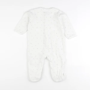 Vertbaudet - pyjama velours blanc, or - 12 mois