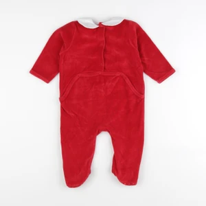 Vertbaudet - pyjama velours rouge - 12 mois