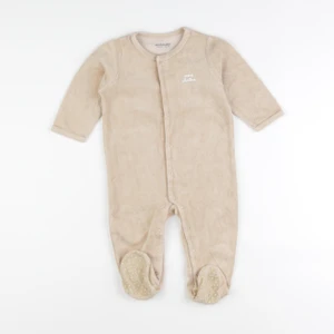 Vertbaudet - pyjama velours beige - 12 mois