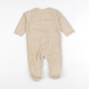 Vertbaudet - pyjama velours beige - 12 mois