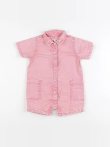 Vertbaudet - combinaison rose - 18 mois