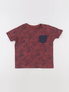 Vertbaudet - tee-shirt rouge - 8 ans