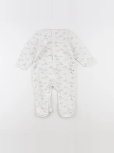 Bouchara - pyjama velours blanc - 12 mois