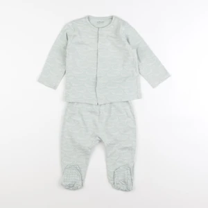 Vertbaudet - pyjama coton vert - 12 mois
