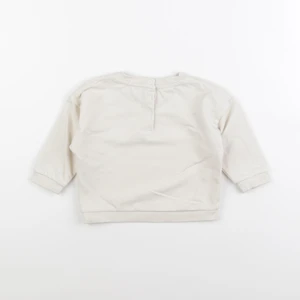 Vertbaudet - sweat beige - 12 mois