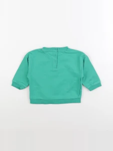 Vertbaudet - sweat vert - 12 mois