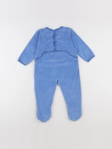 Petit Bateau - pyjama velours bleu - 24 mois