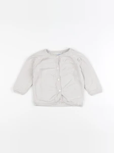 Vertbaudet - gilet beige - 12 mois